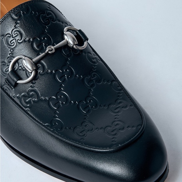 Gucci Black Leather Horsebit Loafers - Picture 1 of 10